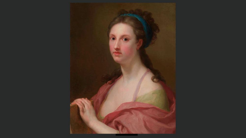 Caterina Mengs de Angelis como musa de la Poesía Antonio Raphael Mengs