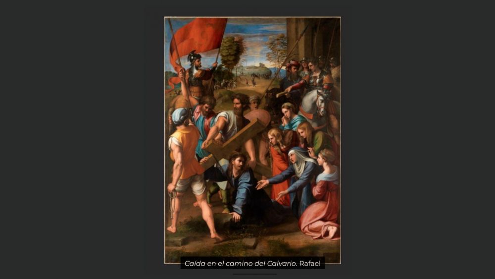 Caída en el camino del clavario, Rafael