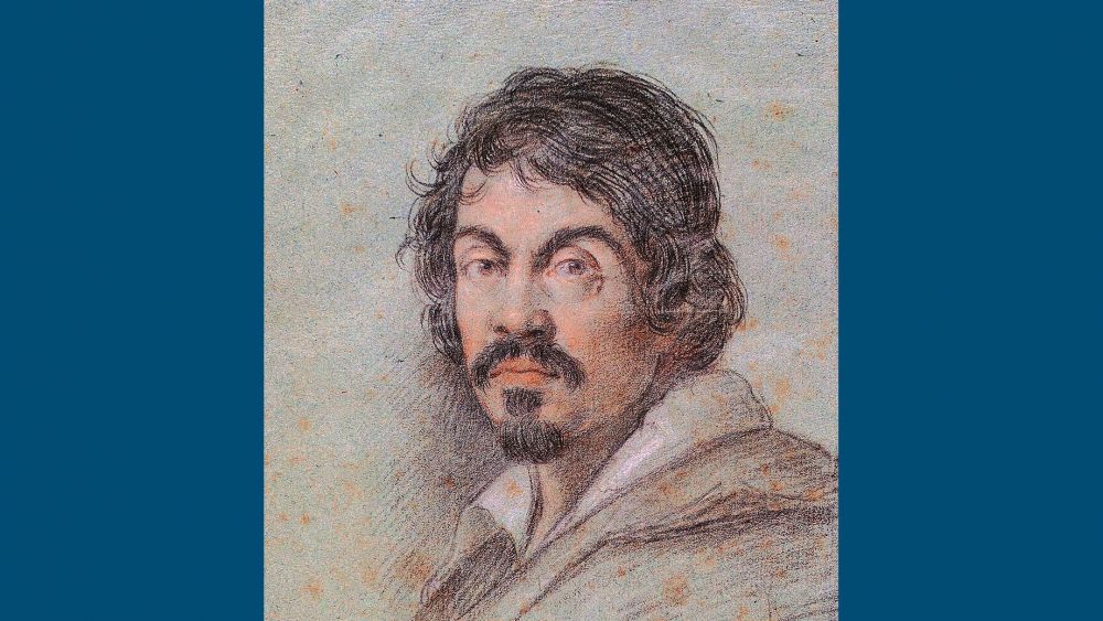 Retrato de Caravaggio (c.1621), obra de Ottavio Leoni.