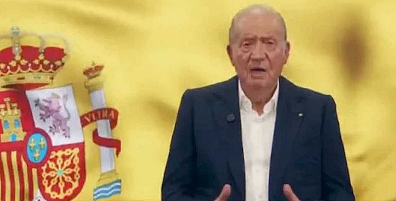 Imagen del vídeo con el mensaje navideño del rey emérito