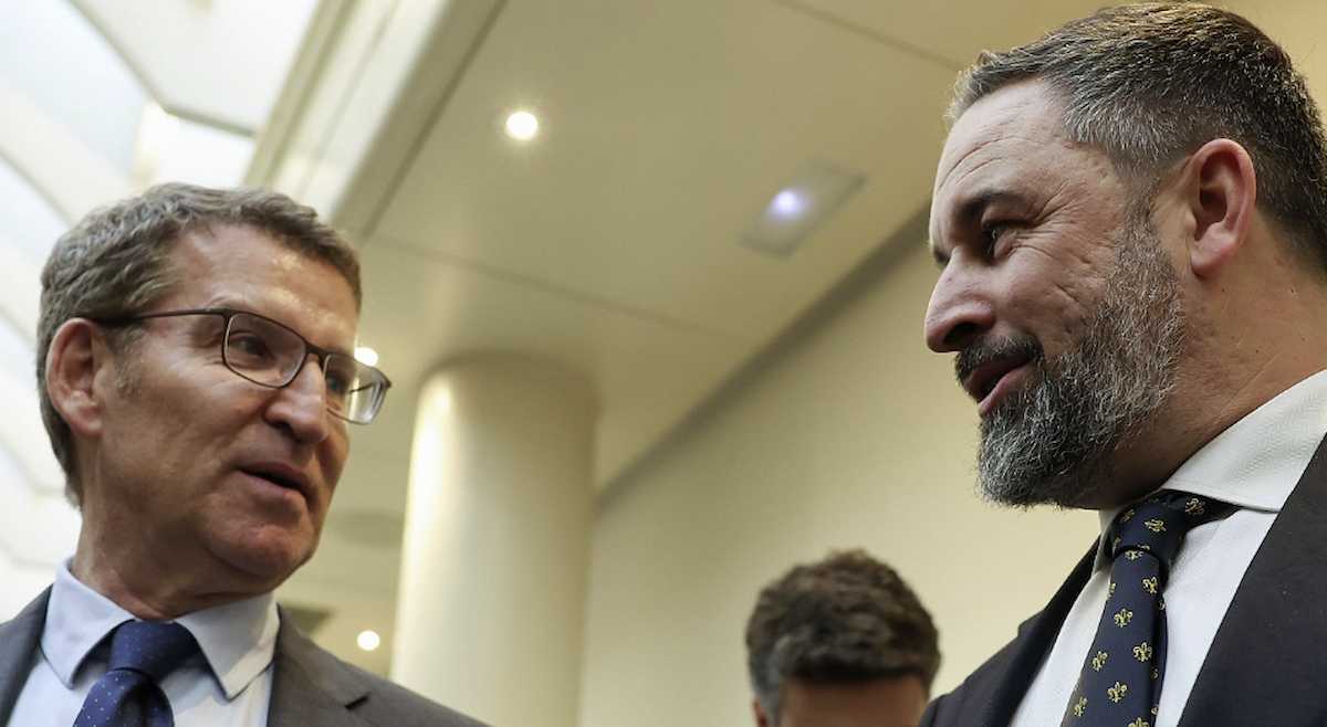 Feijóo y Abascal en una imagen de archivo Feijóo y Abascal en una imagen de archivo