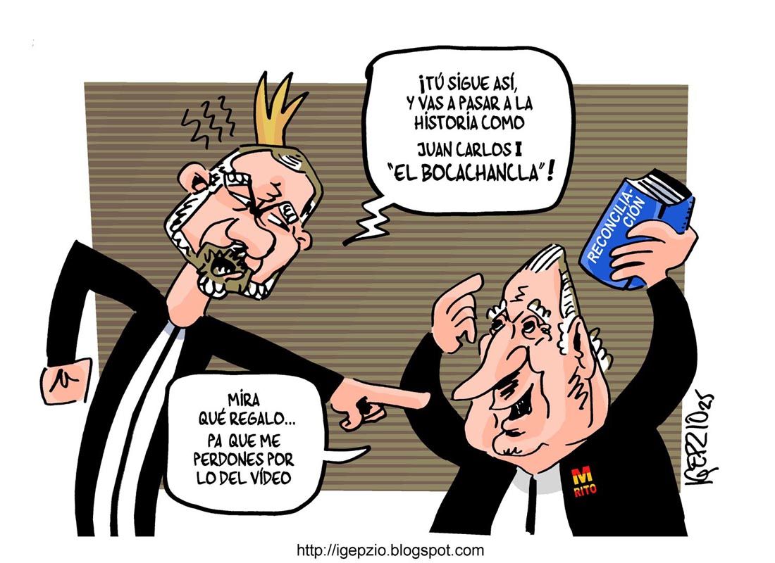 El emérito, lo que es atinar, no atina