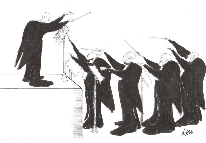 Dirigentes dirigiendo