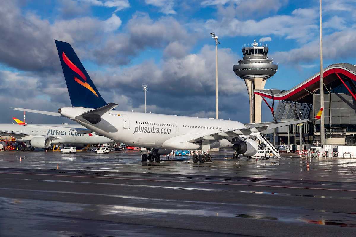 Un avión de la compañía Plus UItra