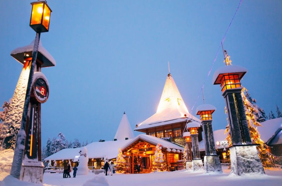 Navidad Pueblo Papa Noel