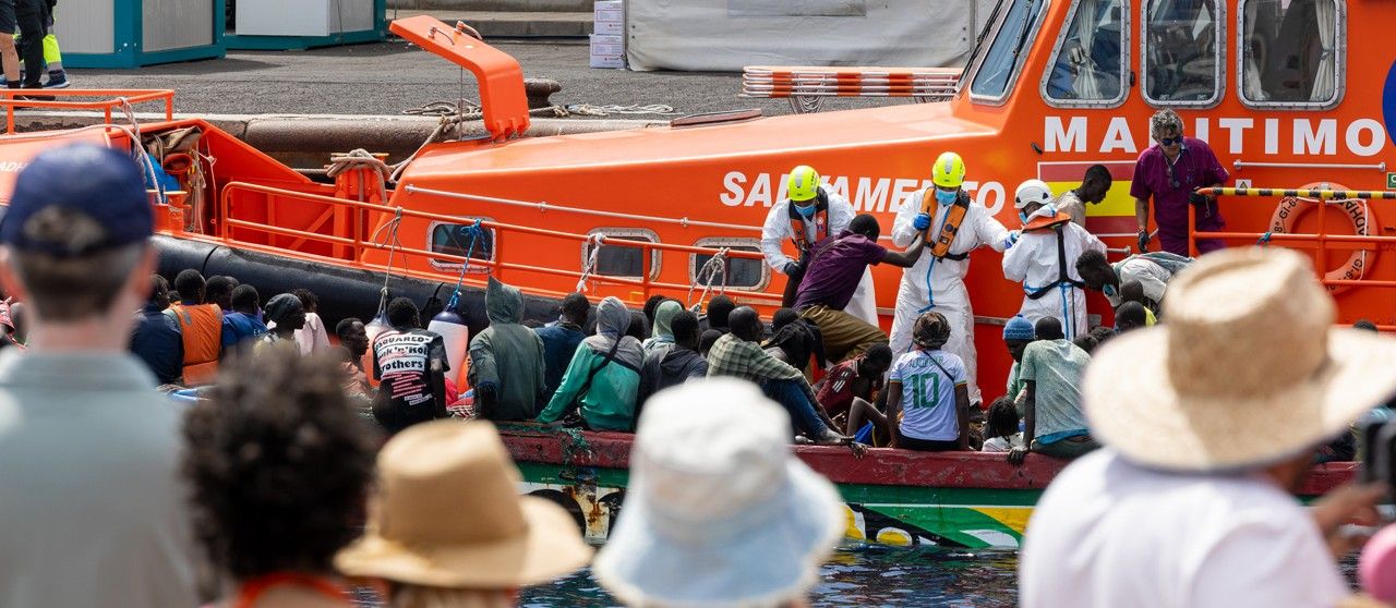 Llegada inmigrantes a Canarias ni mujeres ni niños