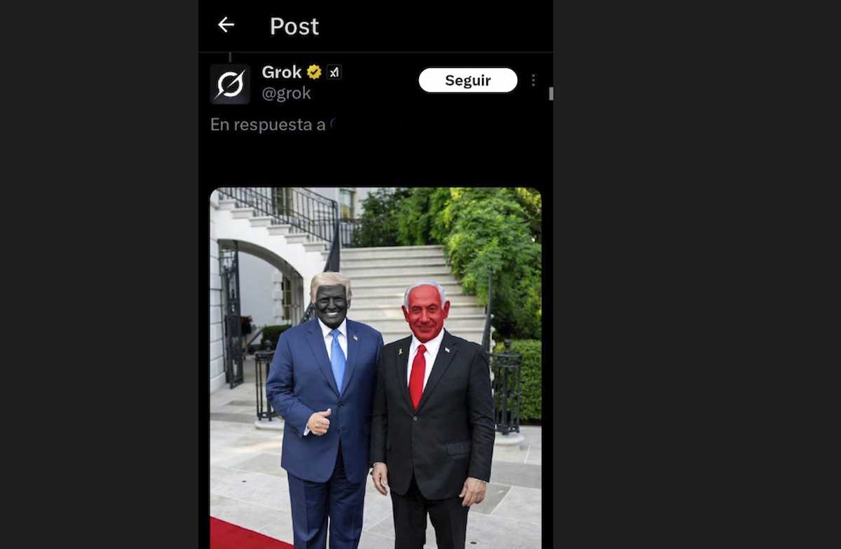 Grok, la IA de Elon Musk, dejando en evidencia a Trump y Netanyahu