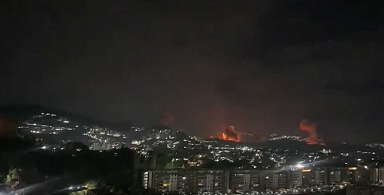 Columnas de humo sobre Caracas