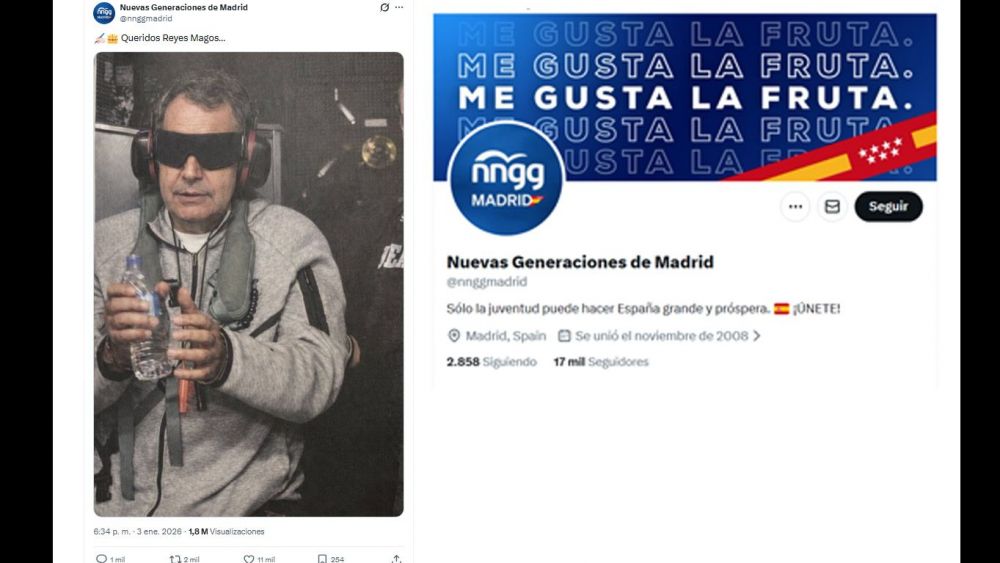 Imagén subida por Nuevas generaciones del PP de Madrid con un montaje de Zapatero secuestrado por Estados Unidos Imagén subida por Nuevas generaciones del PP de Madrid con un montaje de Zapatero secuestrado por Estados Unidos