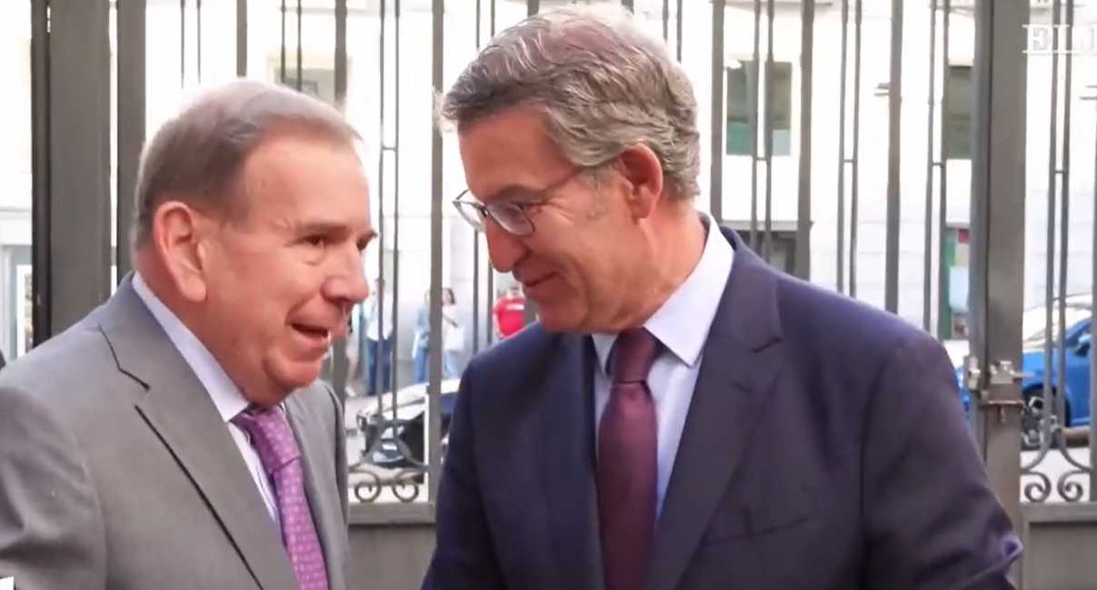 Feijóo con el candidato opositor venezolano Edmundo González