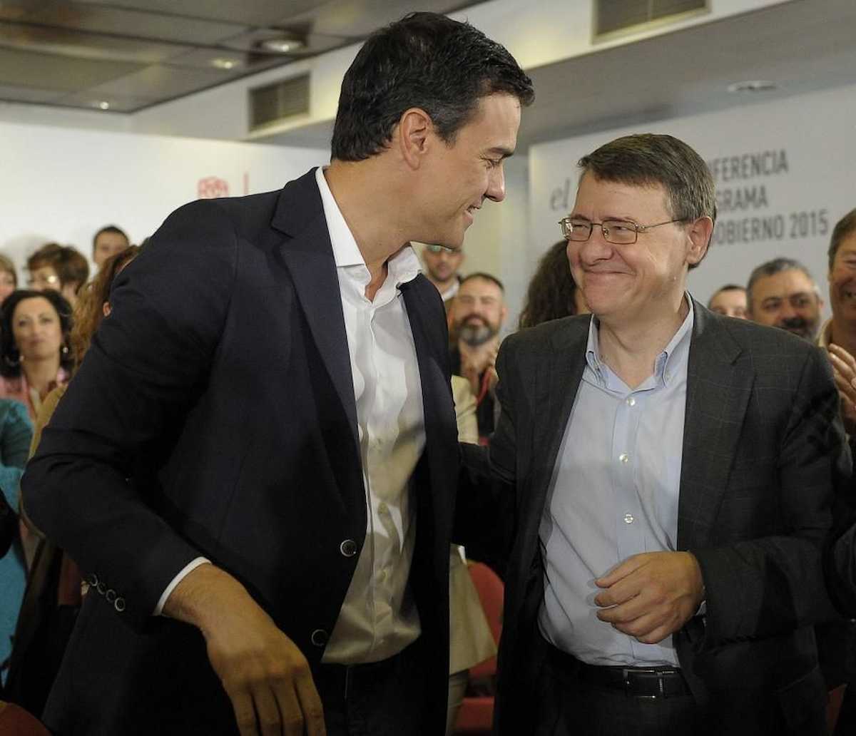 jordi Sevilla con Pedro Sánchez