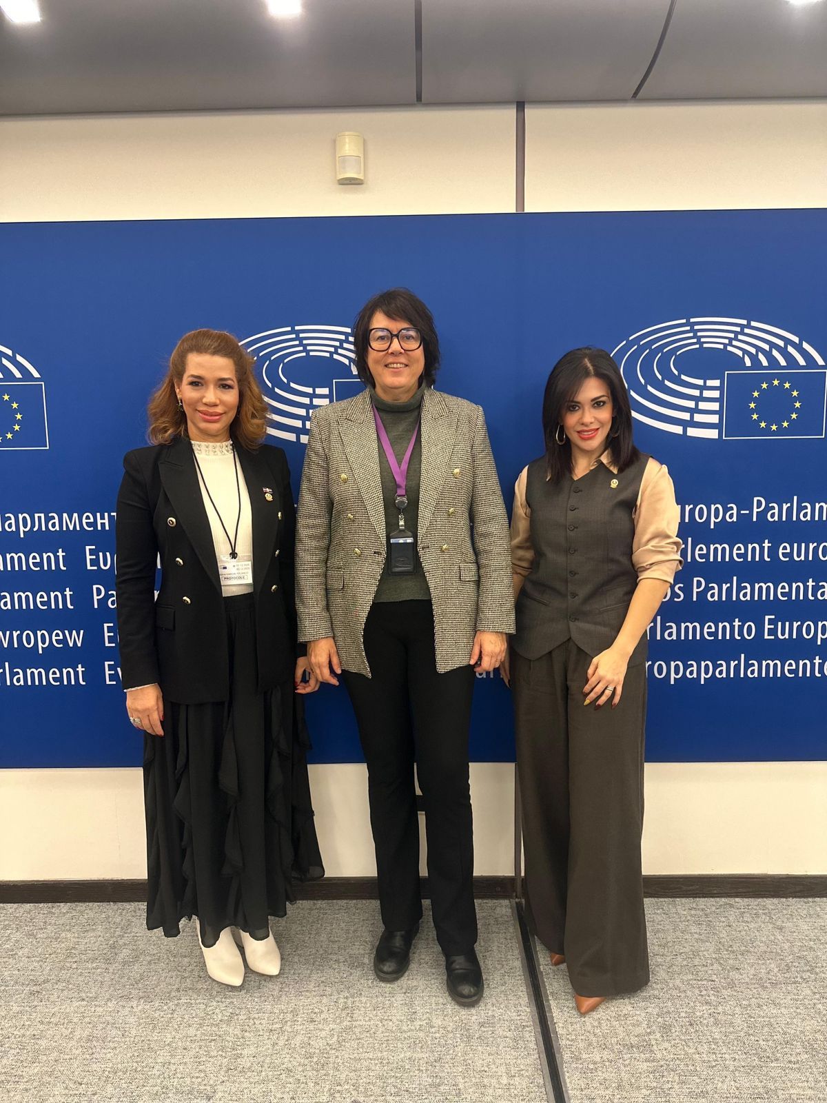 Diana Riba y Karla Gutierrez en Bruselas. Parlamento Centroamericano impulsa diálogo con la Unión Europea