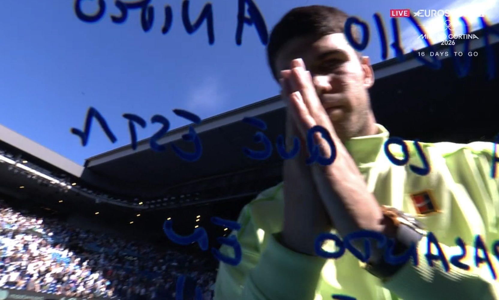 Alcaraz en Australia, dirigiéndose a sí mismo