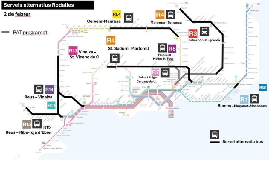 Rodalies, a medio gas: la normalidad vuelve a aplazarse en la red ferroviaria catalana