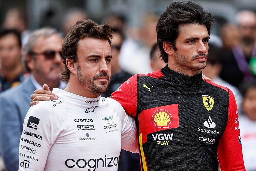 Alonso, Sainz y los primeros test