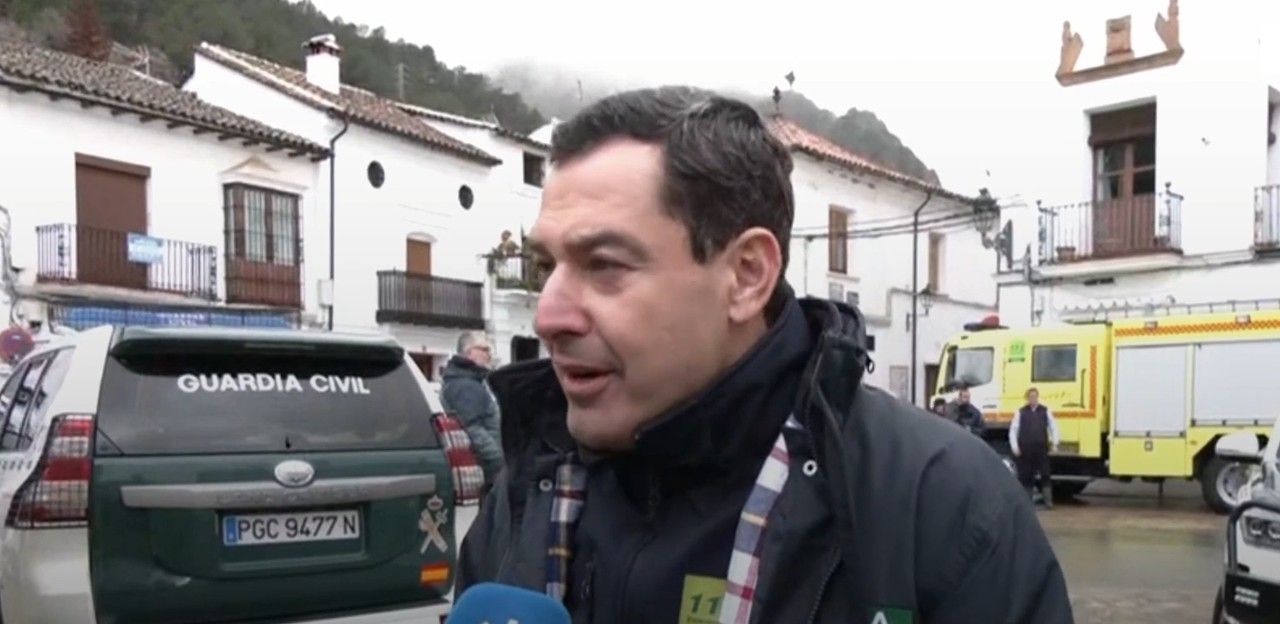 Moreno Bonilla Grazalema borrasca leonardo