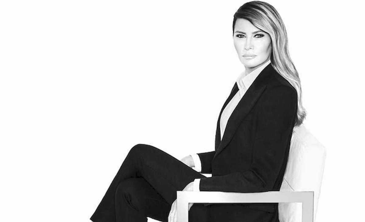 Melania Trump en el cartel promocional de su documental