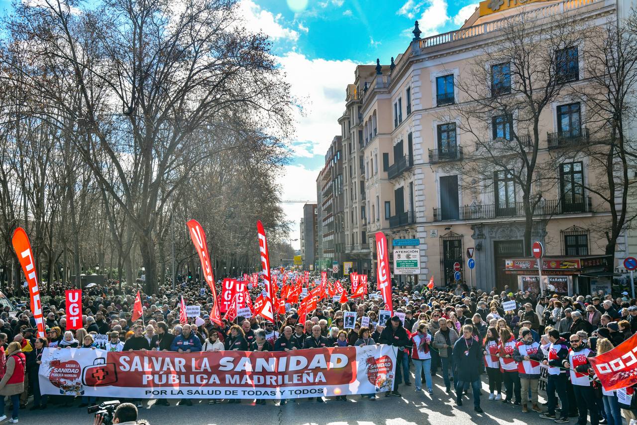 Manifestación por la sanidad pública en Madrid, foto Agustín Millán
