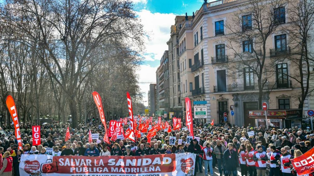 Manifestación por la sanidad pública en Madrid, foto Agustín Millán