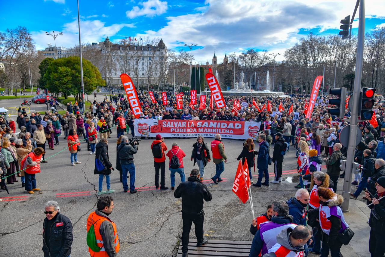 Manifestación por la sanidad pública en Madrid, foto Agustín Millán