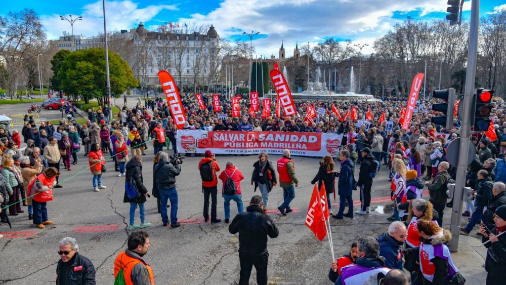 Manifestación por la sanidad pública en Madrid, foto Agustín Millán