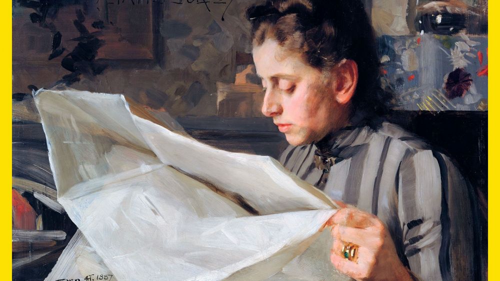 Anders Zorn Emma Zorn leyendo, 1887
