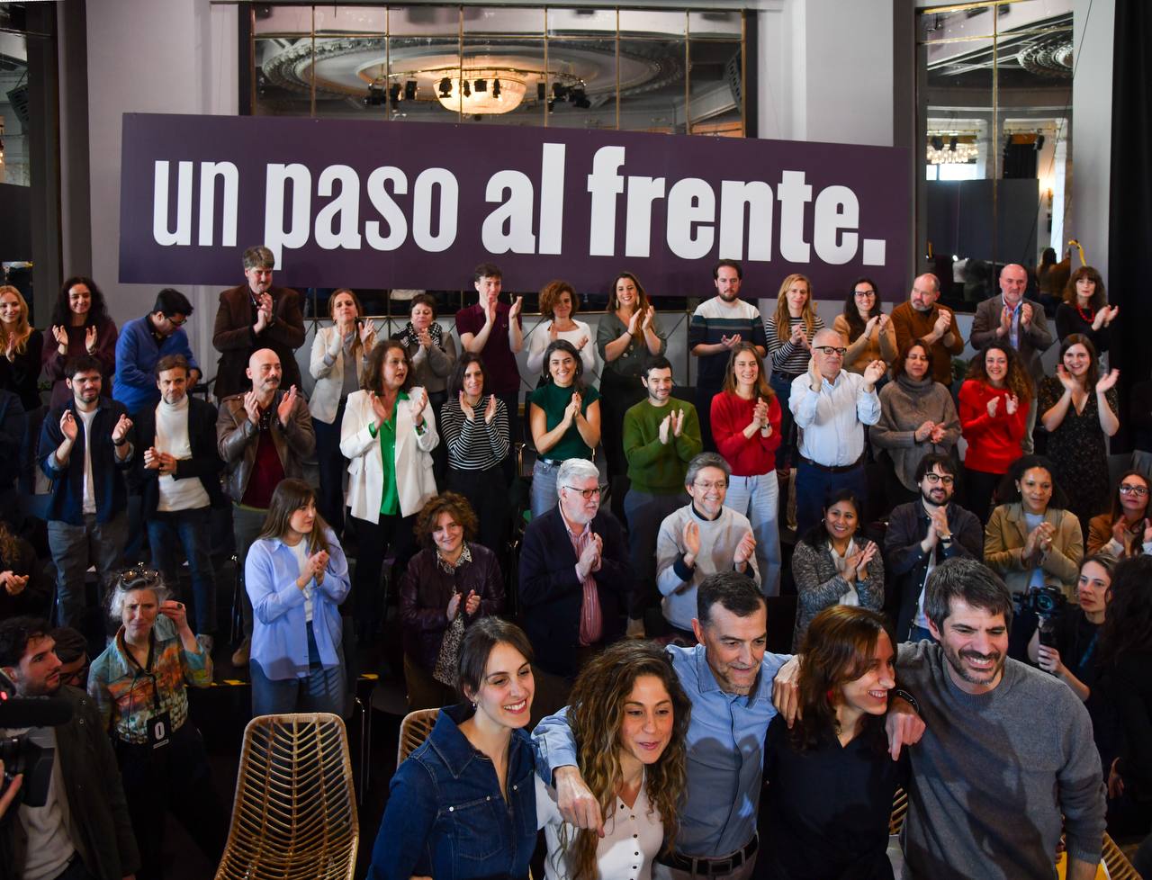 "Acto por la unidad de la izquierda" Un paso al frente, foto Agustín Millán