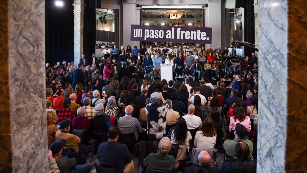 "Acto por la unidad de la izquierda" Un paso al frente, foto Agustín Millán