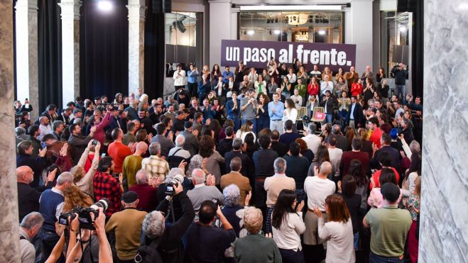 "Acto por la unidad de la izquierda" Un paso al frente, foto Agustín Millán