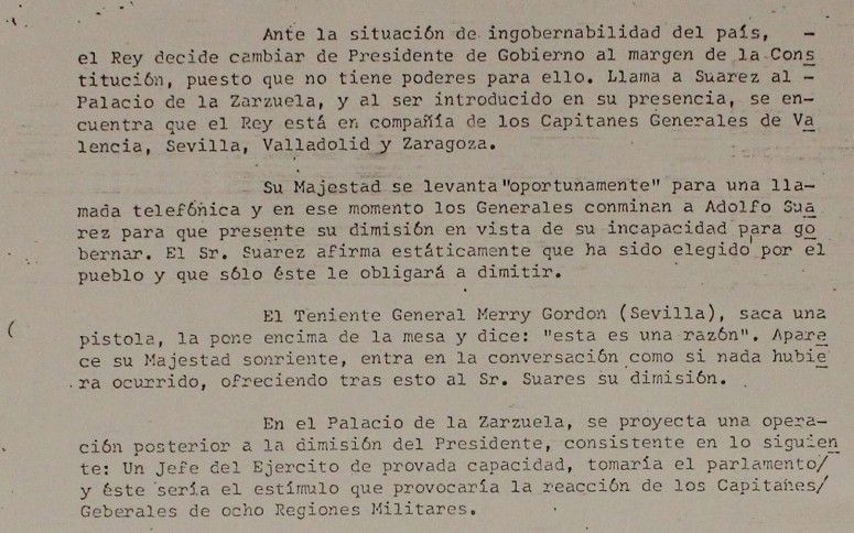 Papeles 23F   Rumores