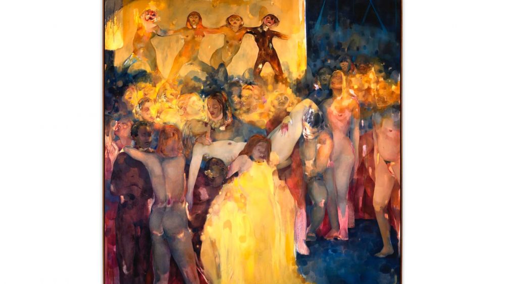 Den fundne (The found one), 2025 Oil on canvas 300 x 300 cm (118.11 x 118.11 in)