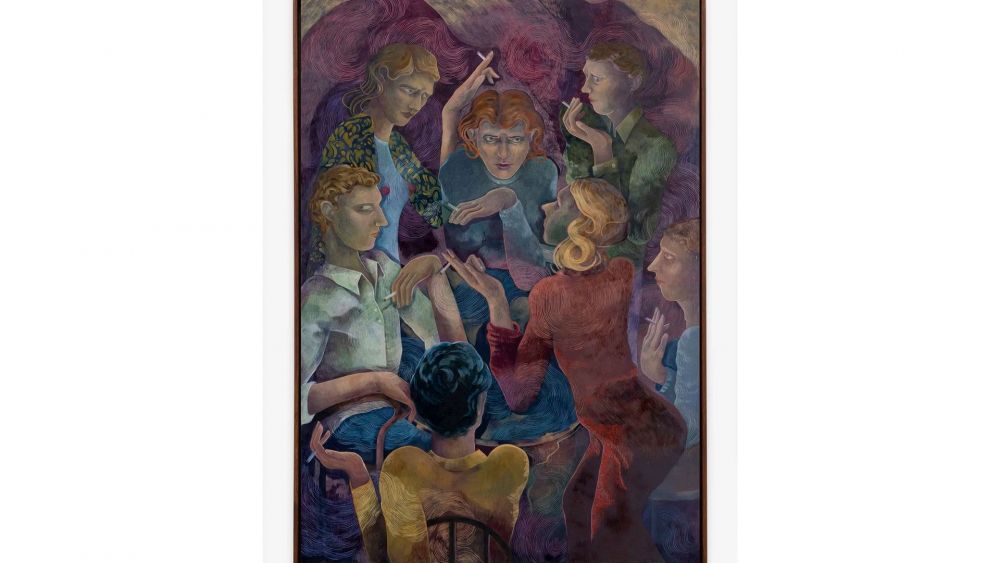 Eva Helene Pade, A story to be told #16, 2021 Acrylic and oil on canvas 120 x 80 cm (47.24 x 31.5 in)