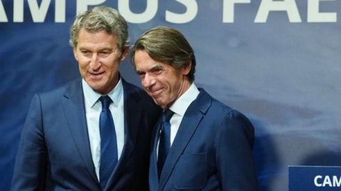 Alberto Núñez Feijóo y José María Aznar