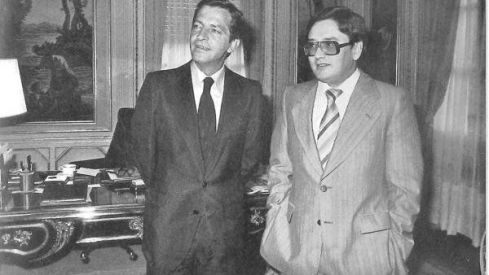 Adolfo Suárez y Fernando Ónega, juntos en 1977