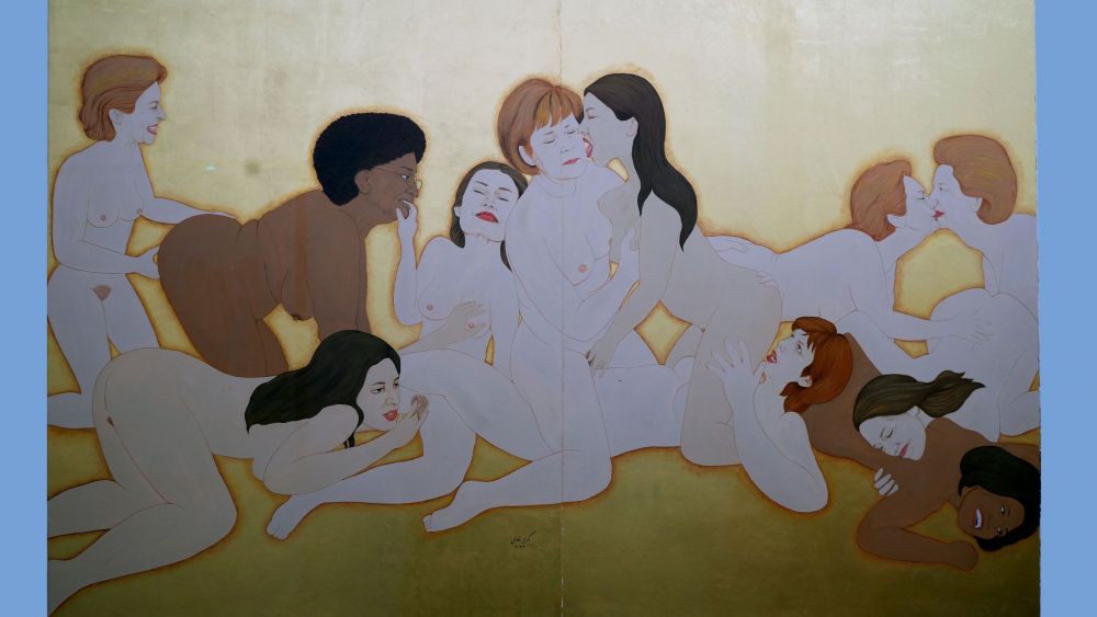 Kubra Khademi exhibe 'Pan, trabajo y libertad' en el estand de la galería Eric Mouchet de Arco Madrid 2026, foto Agustín Millán