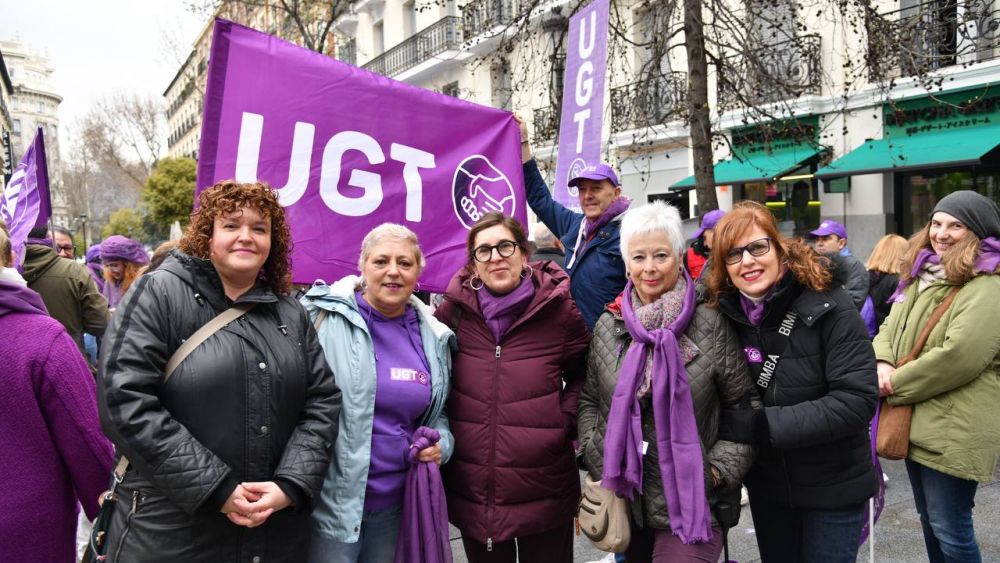 UGT Madrid asiste al acto sindical por el Día de las Mujeres convocada por la Comisión 8M en Madrid. Foto Agustín Millán UGT Madrid asiste al acto sindical por el Día de las Mujeres convocada por la Comisión 8M en Madrid. Foto Agustín Millán