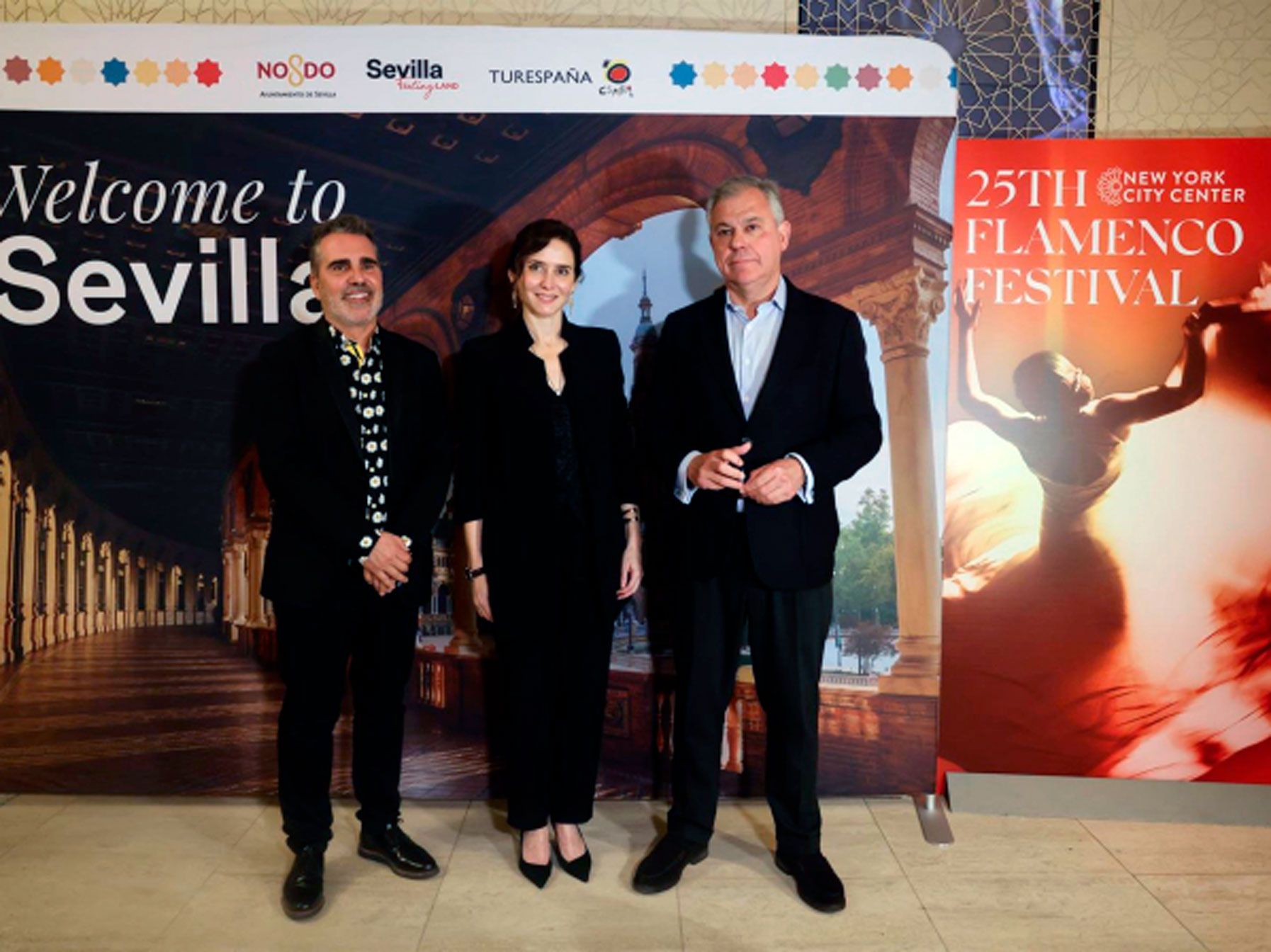 La presidenta de la Comunidad de Madrid, Isabel Díaz Ayuso, en el espectáculo de Sara Baras en Nueva York COMUNIDAD DE MADRID