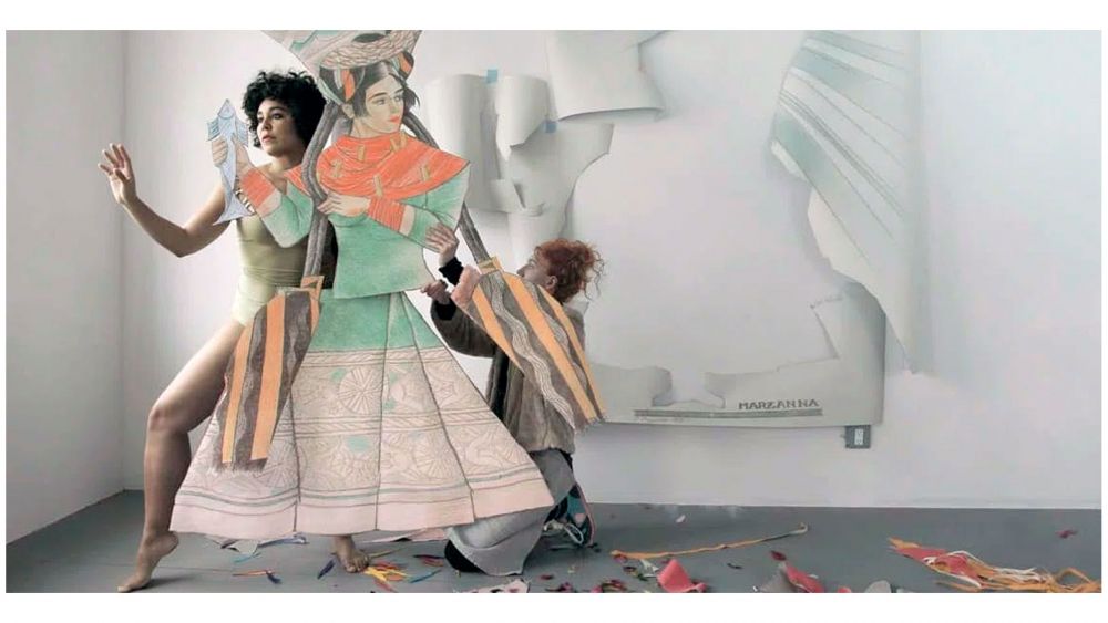 Paulina Olowska, Slavic Goddesses—A Wreath of Ceremonies, 2017 © Paulina Olowska Paulina Olowska, Slavic Goddesses—A Wreath of Ceremonies, 2017 © Paulina Olowska