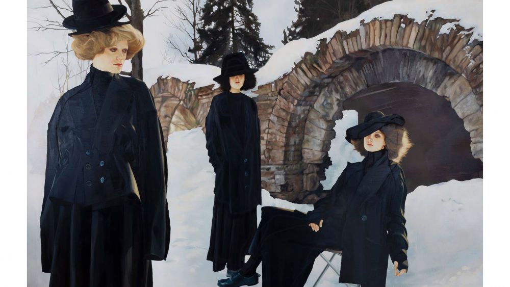 Paulina Olowska, Winter in Saint Petersburg, 2024, Oil on canvas, 185 cm × 275 cm Paulina Olowska, Winter in Saint Petersburg, 2024, Oil on canvas, 185 cm × 275 cm