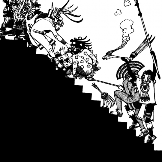 Los prisioneros destinados al sacrificio eran condecorados.