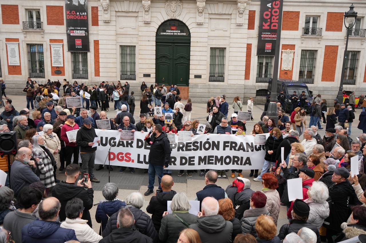 Movilización de colectivos memorialistas, asociaciones de víctimas, UGT Madrid y CCOO de Madrid, y organizaciones sociales, este sábado para que se cumpla la ley “de una vez”, foto Agustín Millán