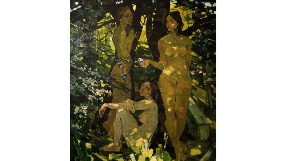 Igor Shcherbakov Garden. Flowering. 2015. oil on canvas. 120x100cm.