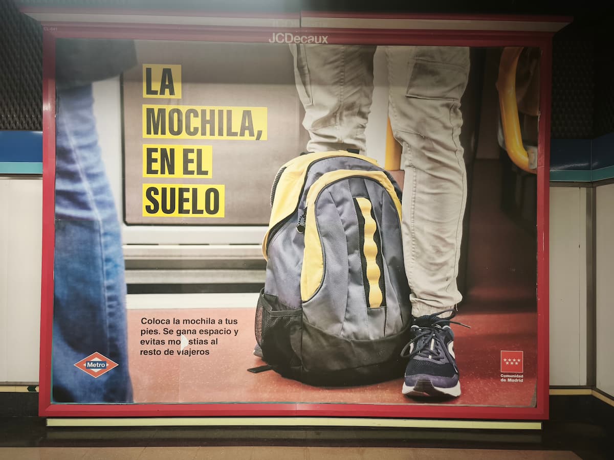 Campaña civismo Metro Madrid
