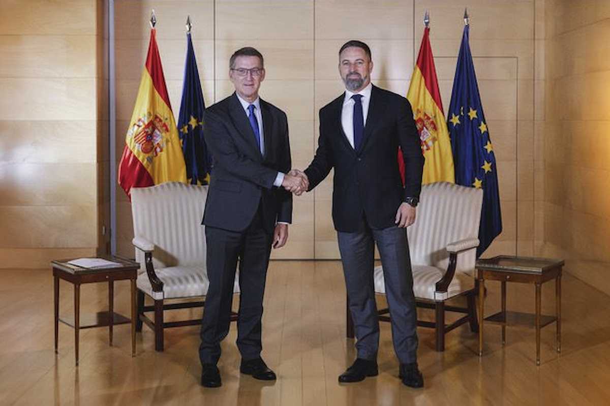 Feijóo y Abascal en una imagen de archivo
