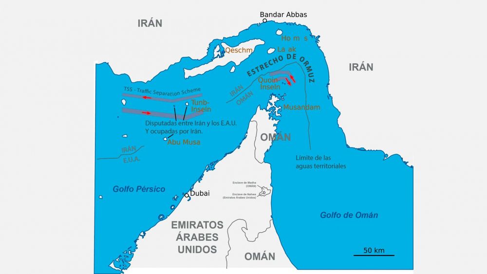 El estrecho de Ormuz 