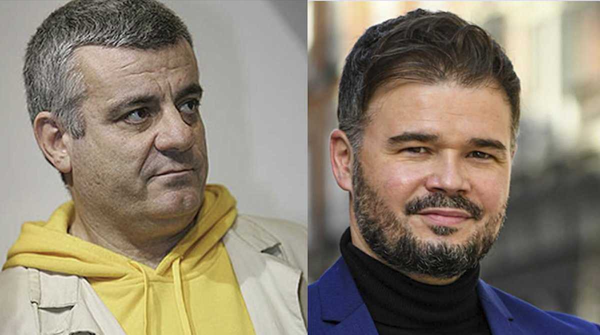 Millán Salcedo y Rufián en una imagen de archivo