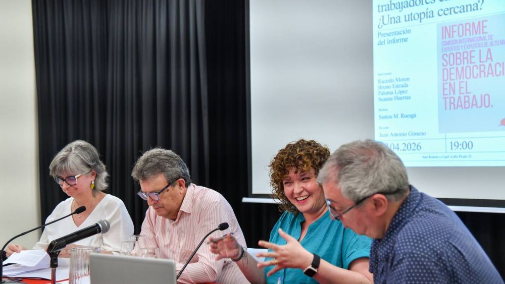 Presentación del informe «Democracia en el trabajo» en el Ateneo de Madrid, foto Agustín Millán