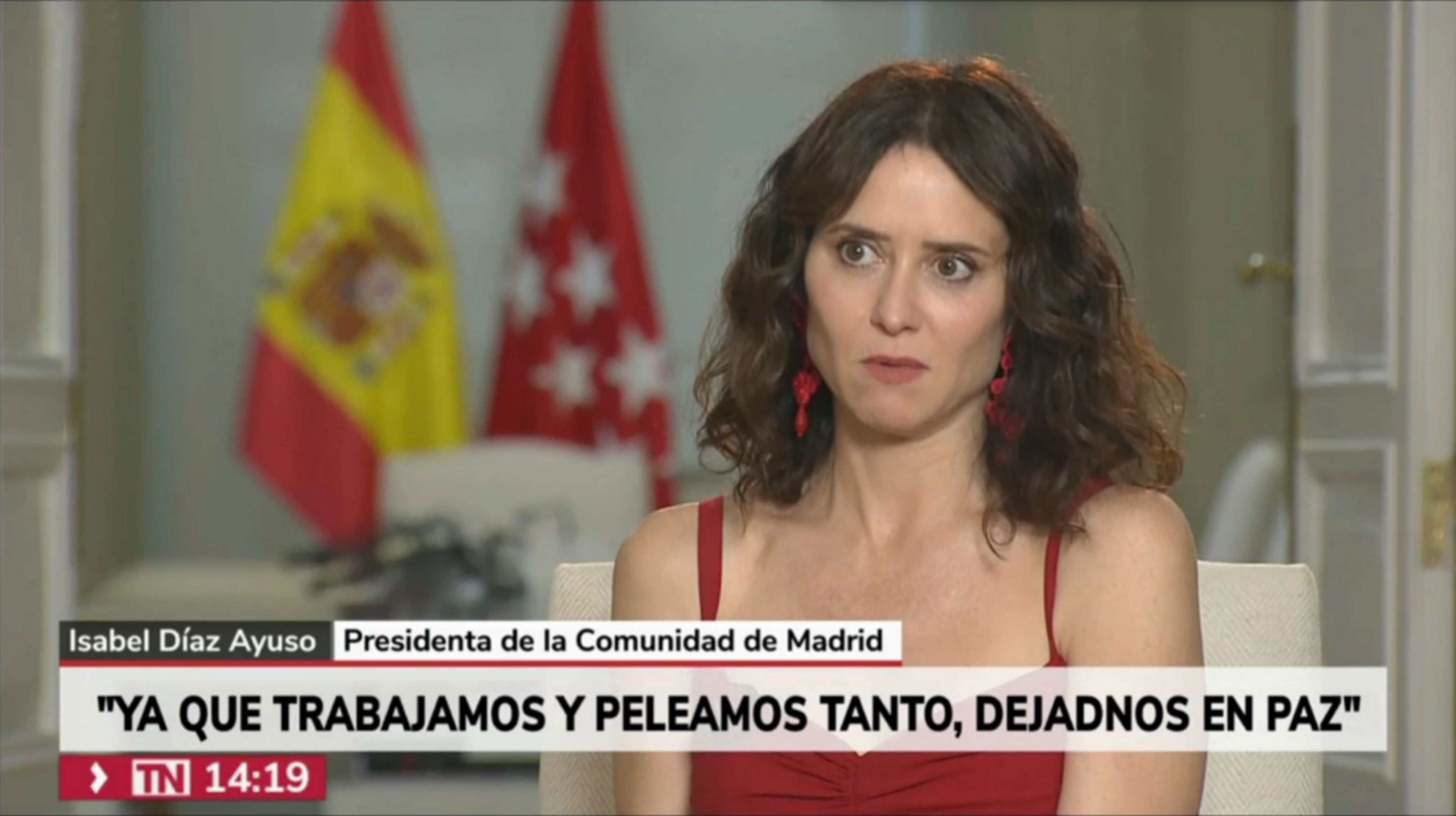 Entrevista a Isabel Díaz Ayuso, presidenta de la Comunidad de Madrid en Telemadrid