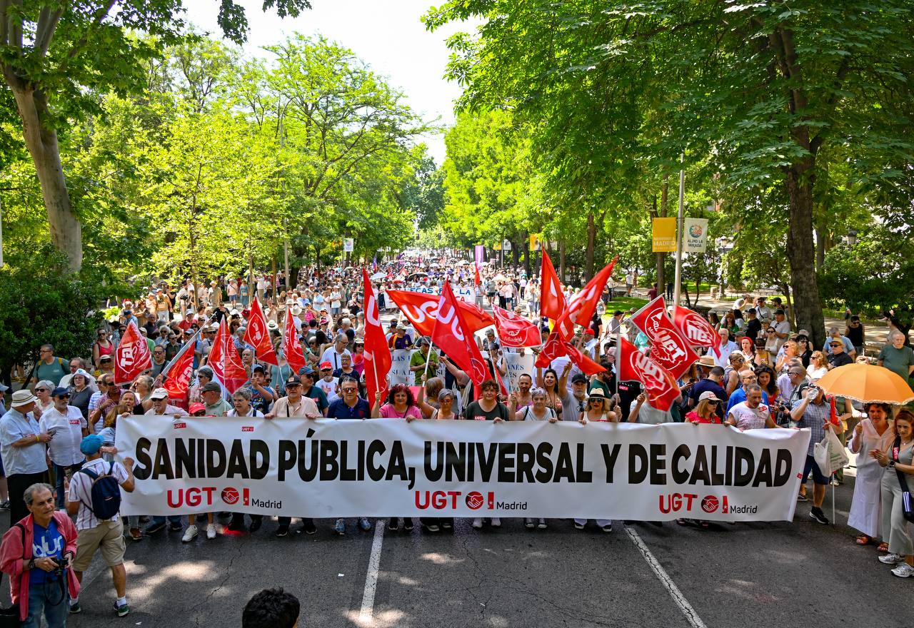 Madrid se echa a la calle a favor de la sanidad pública y en contra el negocio de la salud