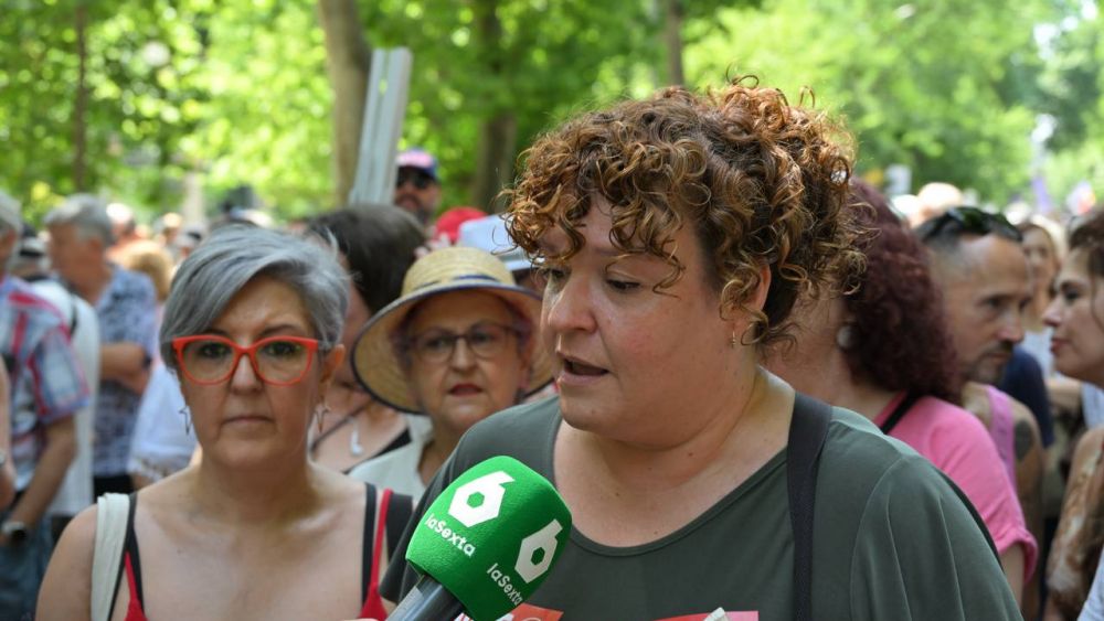 Susana Huertas Moya, secretaria general de UGT Madrid, foto Agustín Millán